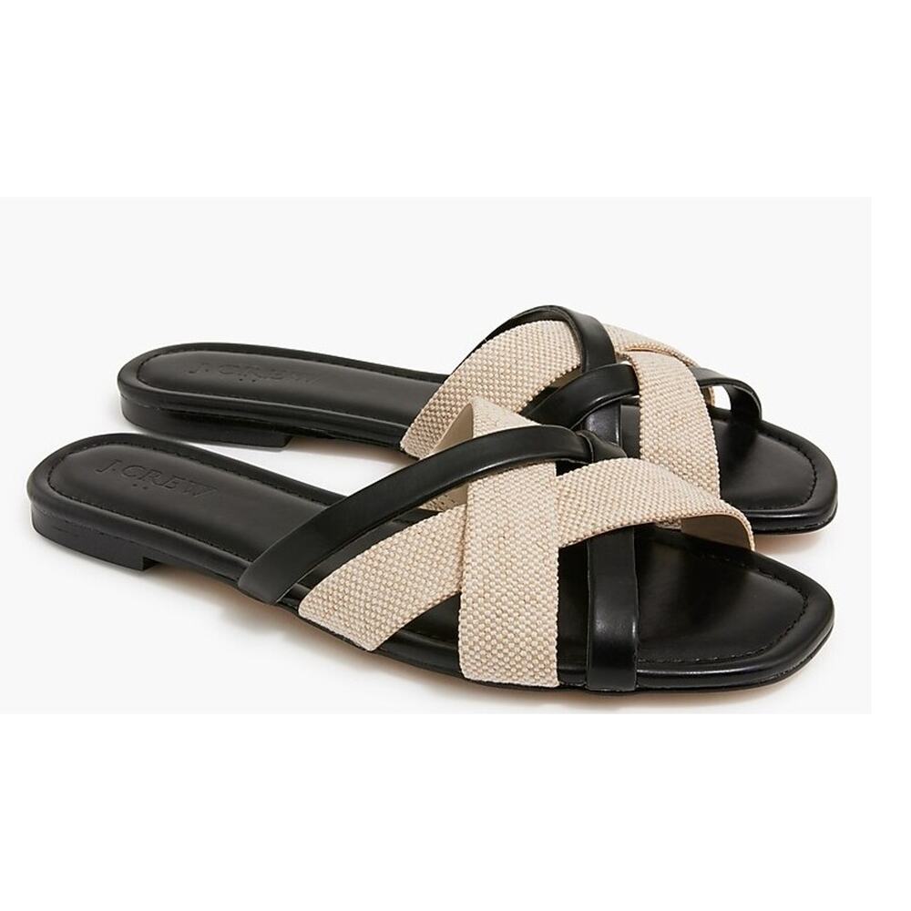 J.Crew Mixed Criss-Cross Slide Sandals